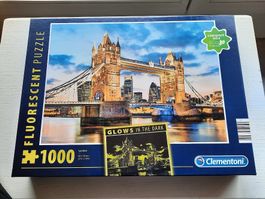 CLEMENTONI-PUZZLE 1000 STK. "GLOWS IN THE DARK"