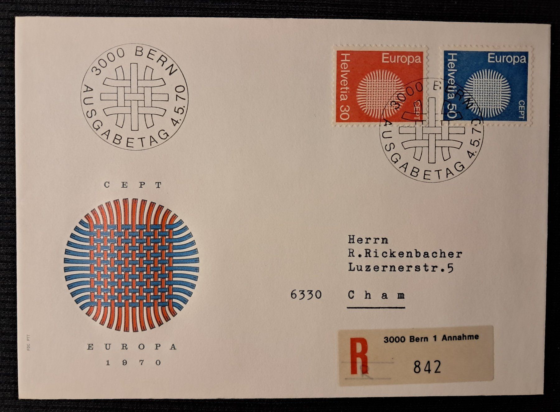 Alle Briefmarken: R-FDC - ET 4.5.70 BERN – Gebraucht aus Ponto Valentino von giorgia06