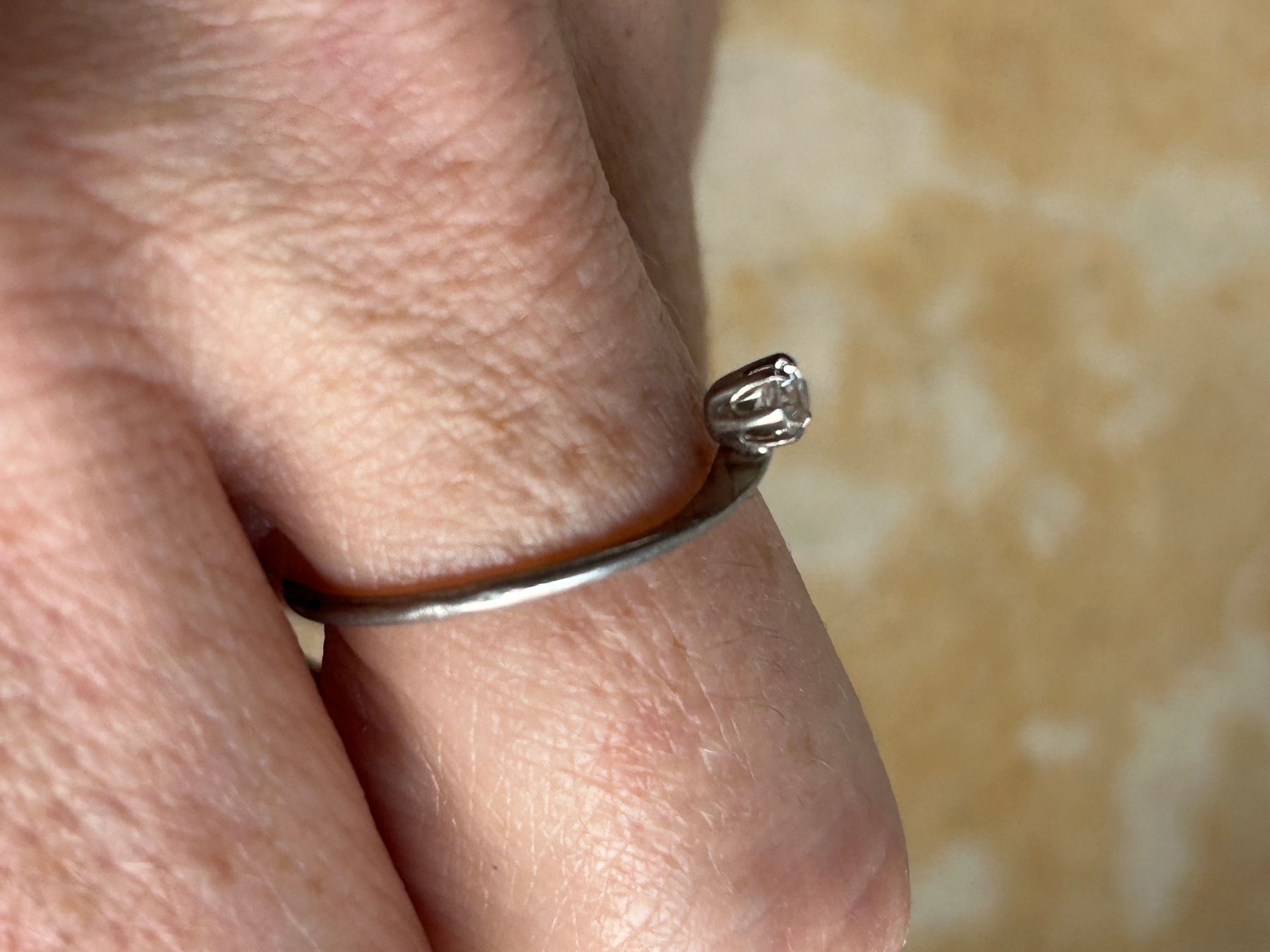 Anelli: Silberring mit kleinem Stein CLASSICO (GR.56) – Usato da Laufen venduto da Bellavitaboom 4