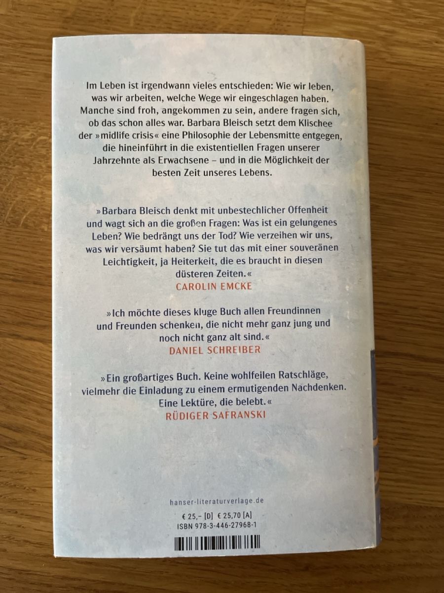 Libri: Barbara Bleisch: Mitte des Lebens  – Nuovo (secondo la descrizione) da Weesen venduto da Engadinerin 1