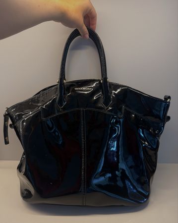 Original Givenchy Black Leder Nightingale Bag Handtasche