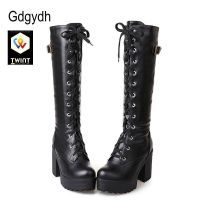 📌 NEU Paar Kniehohe Frauen Stiefel (Gr: 34-43)