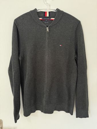 Tommy Hilfiger StrickPullover grau Baumwolle Grösse XL fit L
