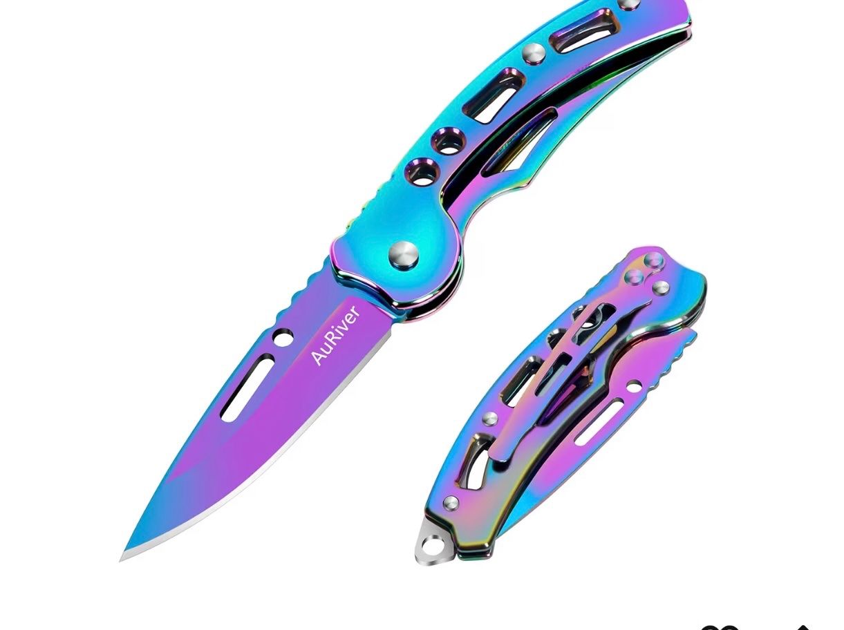 Couteaux de poche: Klappmesser/Sackmesser regenbogenfarben – Neuf avec emballage d'origine à Basel par Seifehuesli 1