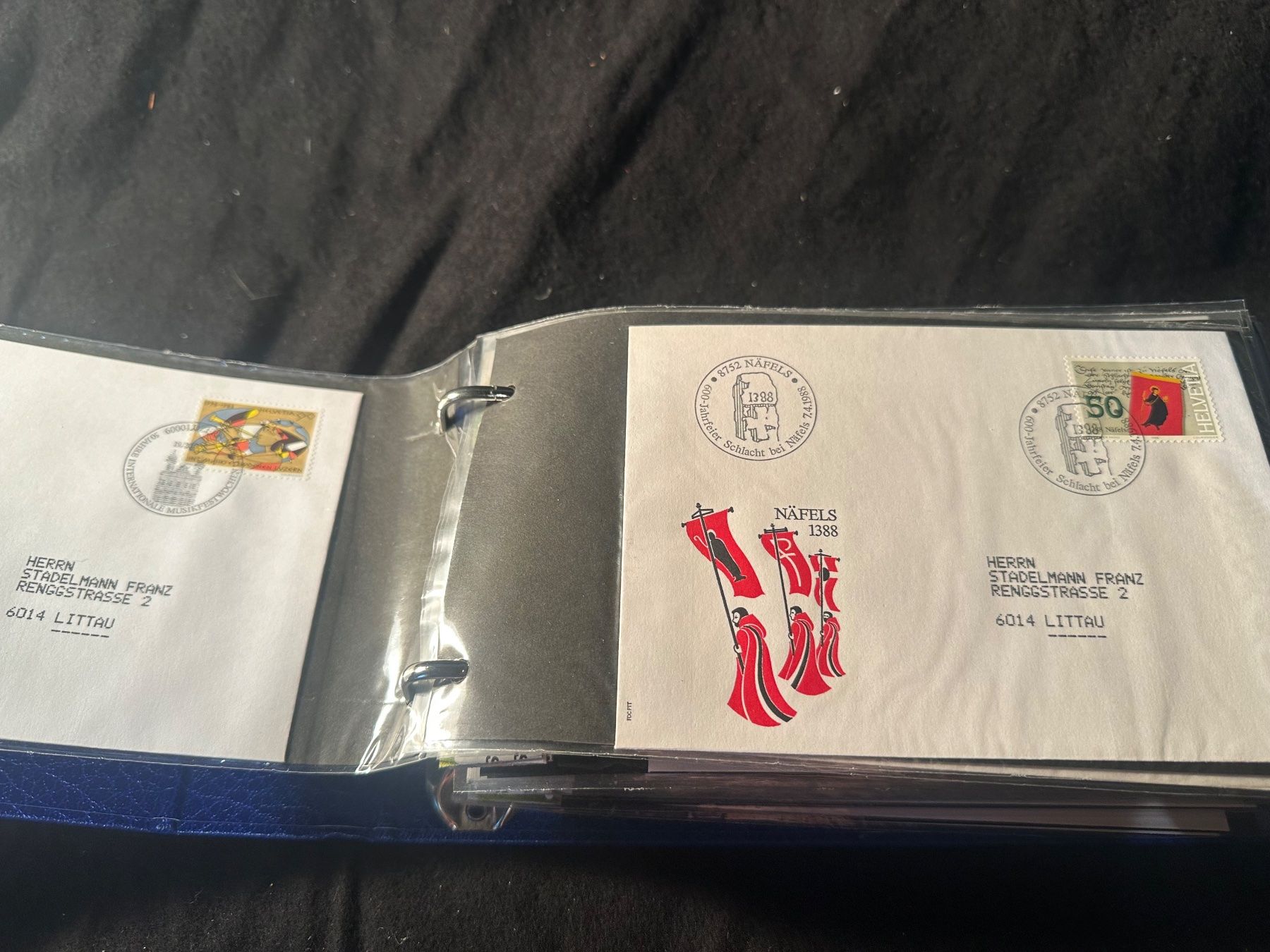 Alle Briefmarken: Interessantes Album Sonderbriefe FDC – Gebraucht aus Stettfurt von 2442 2