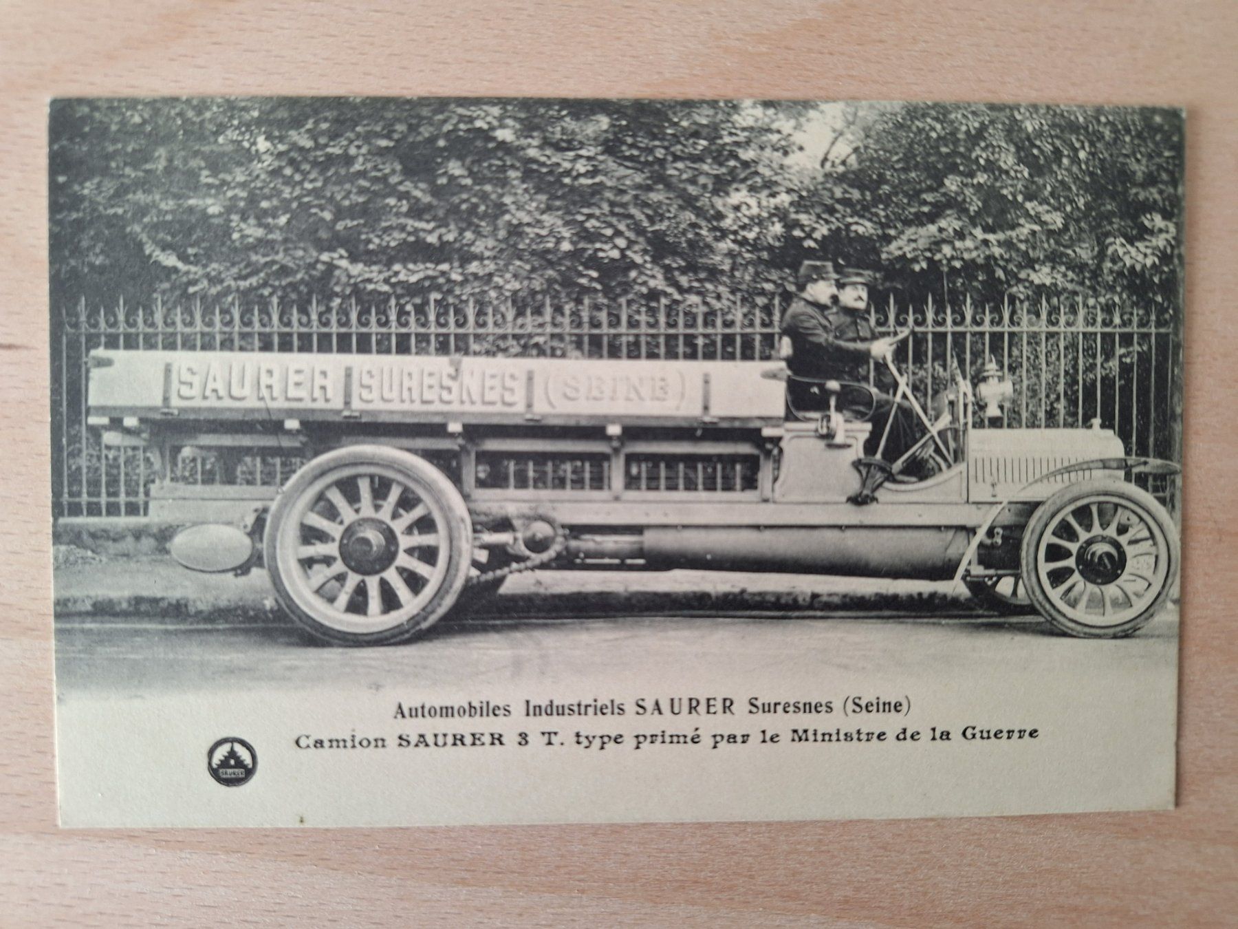 Cartoline postali: AK Saurer Lastwagen, Suresnes – Usato da Lohn-Ammannsegg venduto da Beo71