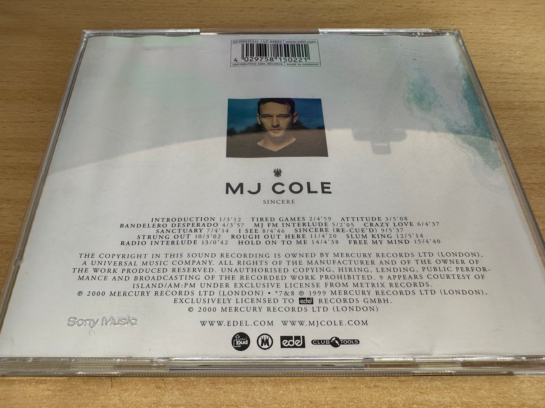 CD: MJ Cole – Sincere – Usato da Rikon im Tösstal venduto da Alpenmutz 1