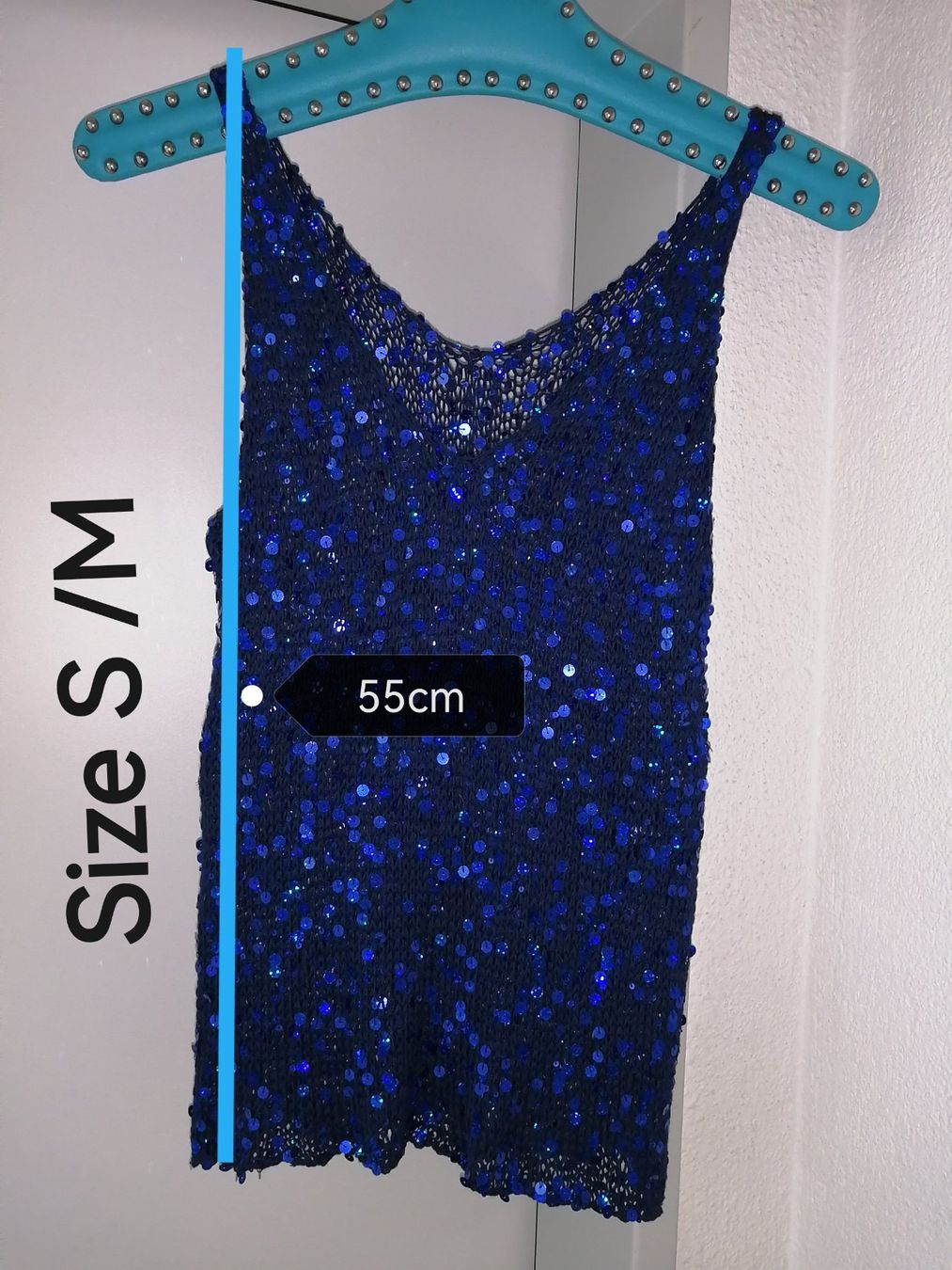 Tops: Strick-Tanktop handgestrickt Tanktop mit Pailletten – Neu und originalverpackt aus Buchrain von nat_pl5p 9