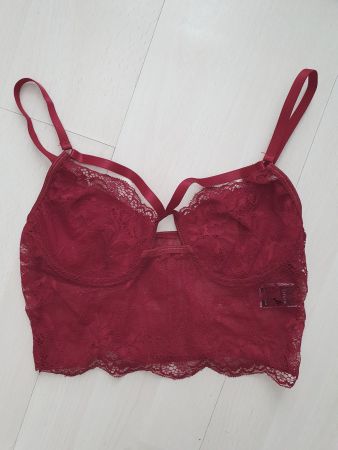 Rote Spitzen Bralette Gr S *neu*