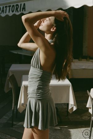 With jeans, Astoria dress