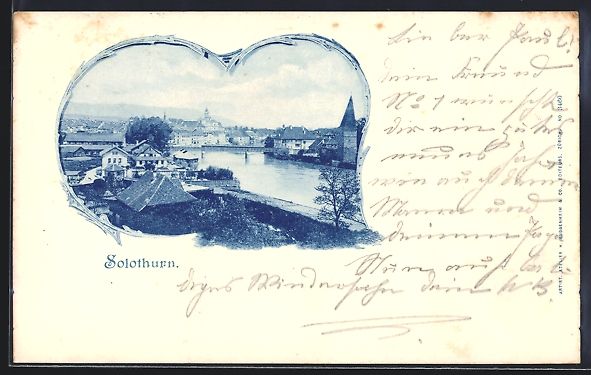 Ansichtskarten: AK Solothurn, Ortsansicht mit Brücke – Gebraucht aus Berlin von bartko-reher