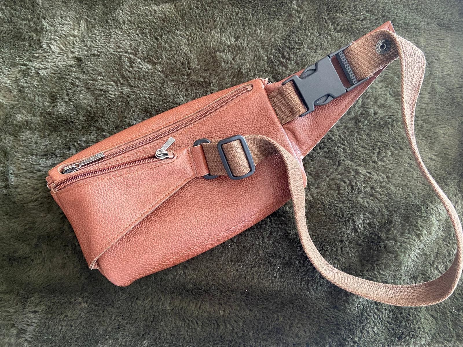 Sacs femmes: Longchamp Bauchtasche, Leder braun, gebraucht – D'occasion à Lohn SH par Winter03 4