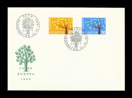 1962 FDC "EUROPA" illustriert und ohne Adresse - LUXUS