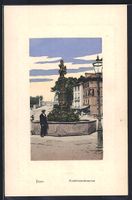 Bern, Besucher am Kindlifresserbrunnen