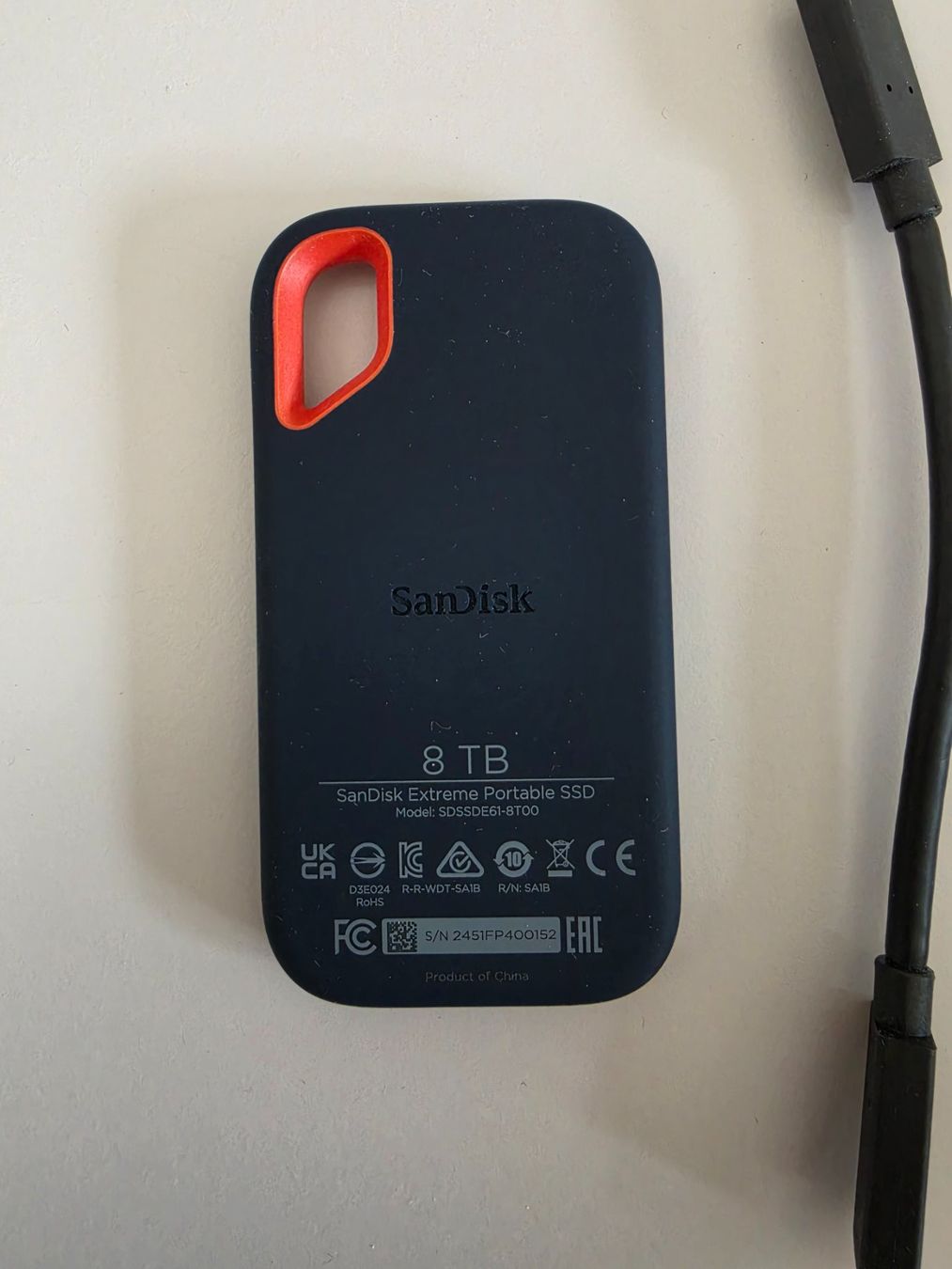 Sandisk Dischi rigidi: SanDisk Extreme Portable SSD - 8 TB – Nuovo (secondo la descrizione) da Birr venduto da DisDas 1