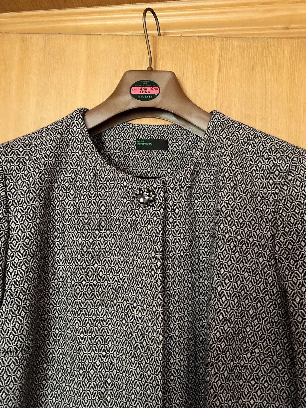 Benetton Mäntel: Benetton kurzer Mantel schwarz grau – Neu (gemäss Beschreibung) aus Luzern von Sommer_26 2