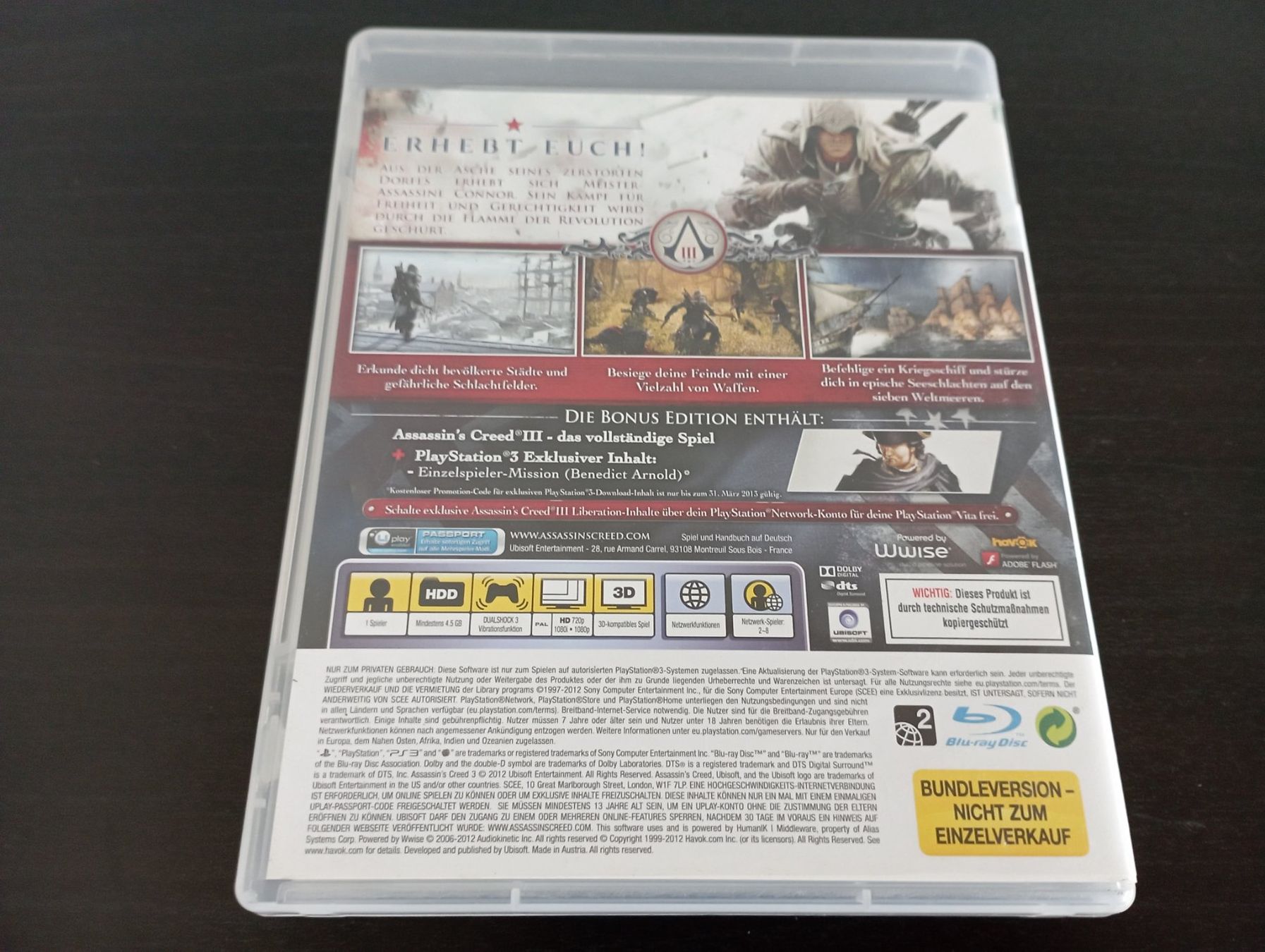 Sony Spiele: PS 3 Assassin's Creed III – Gebraucht aus Allschwil von pri_9lsr 1