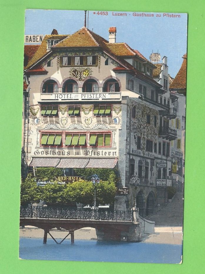 Cartoline postali: Luzern Gasthaus zu Pfistern – Usato da Zürich venduto da t24_de