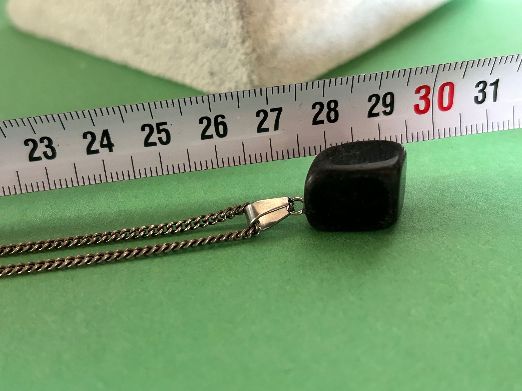Catenine: Silberkette mit Schutzstein schwarz – Usato da Dittingen venduto da Bellevista 2