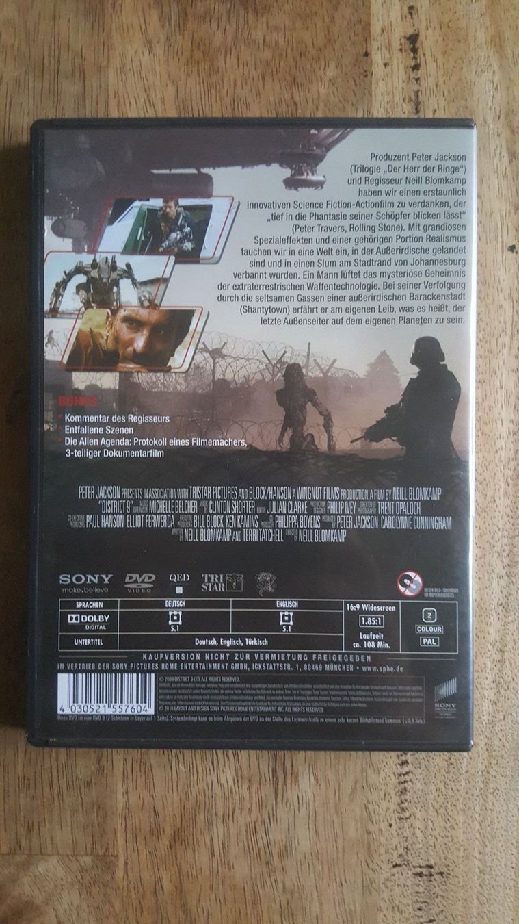 Alle DVDs: DVD District 9 – Gebraucht aus Dierikon von sanpaplo 1
