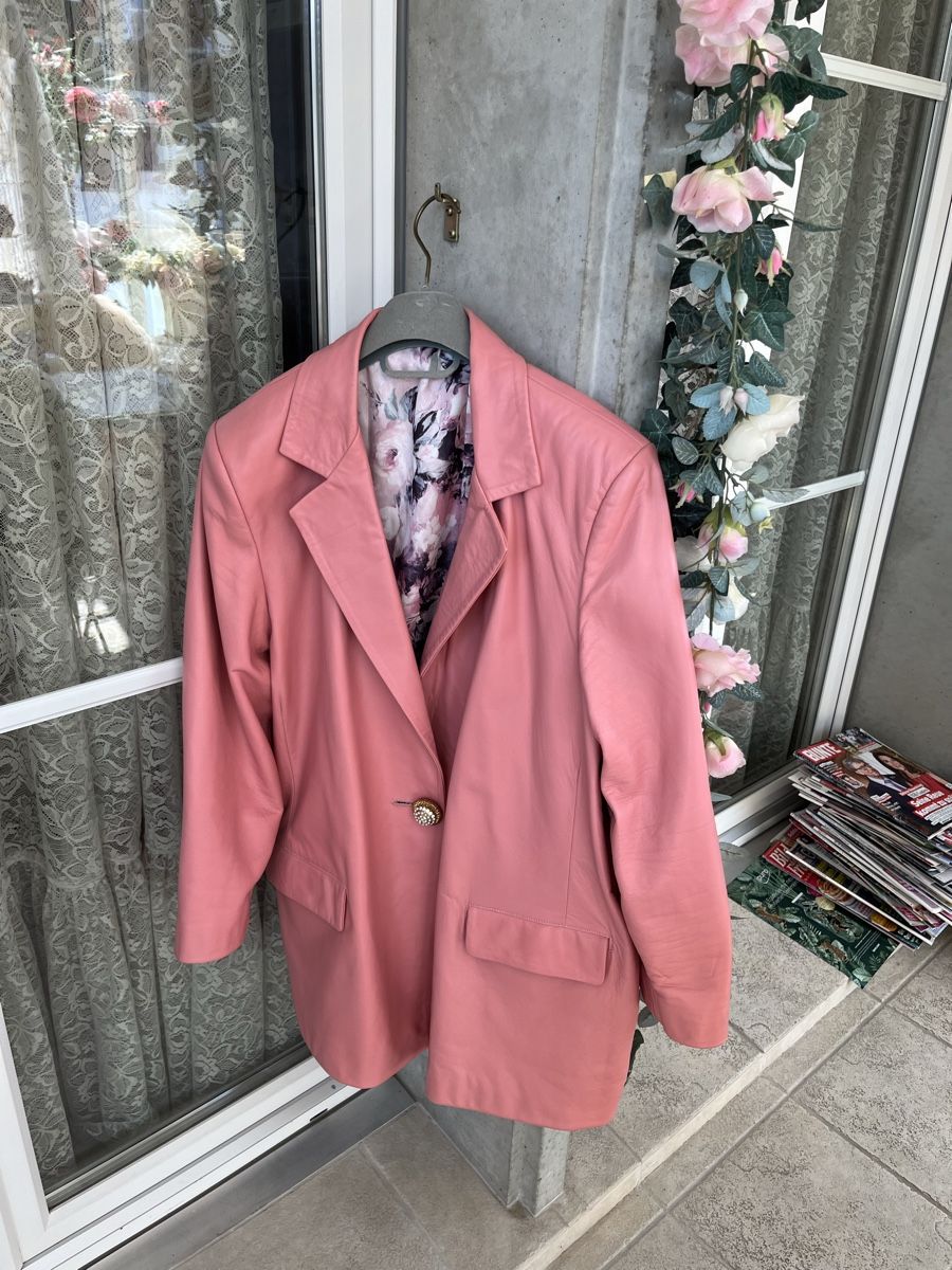 Giacche: Eleganter Rosa Lederblazer Gr. 42 – Usato da Mellingen venduto da Engelkuss 4