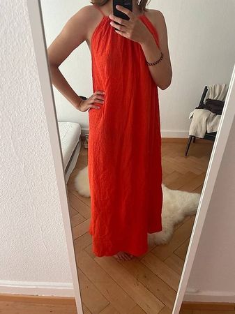 Baumwoll Sommer Maxi kleid