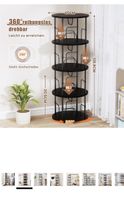Rotating Bookshelf - 4 Tier 360° Swivel - Perfect Condition