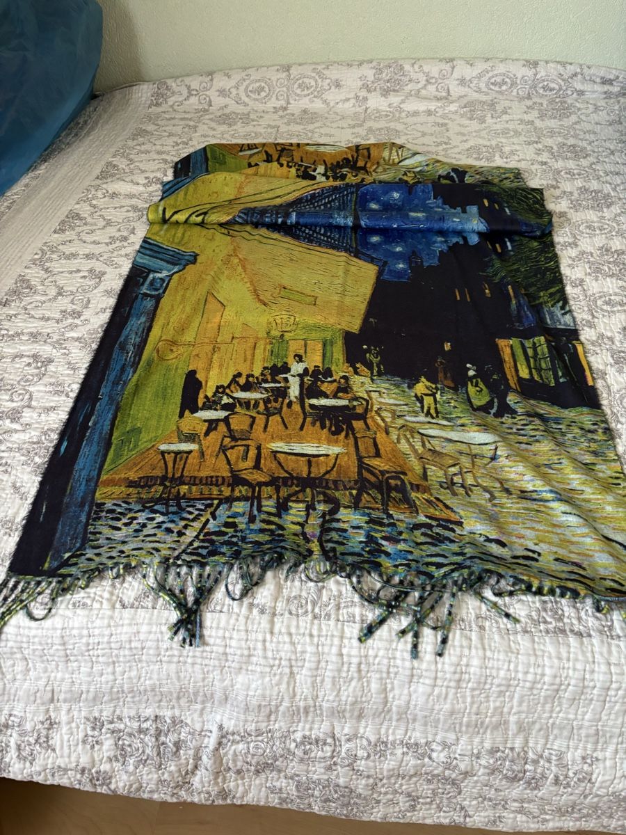 Foulards, Tücher & Schals: Écharpe Van Gogh, 100% viscose, neuve. – Gebraucht aus Aigle von Barbiette 2