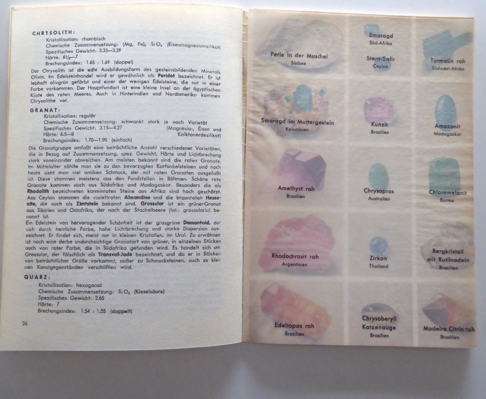 Libri: Edelsteinkunde mit einigen Abbild.: 14x21 cm und 41 Seiten – Usato da Aesch BL venduto da Kauri1 7