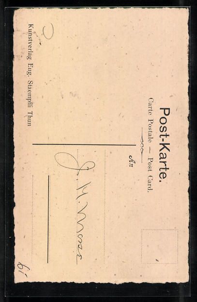 Cartoline postali: Unterseen, Idyllischer Winkel mit Brunne – Usato da Berlin venduto da bartko-reher 1