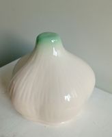 Charmante Knoblauch-Dose aus Keramik, Vintage Look!
