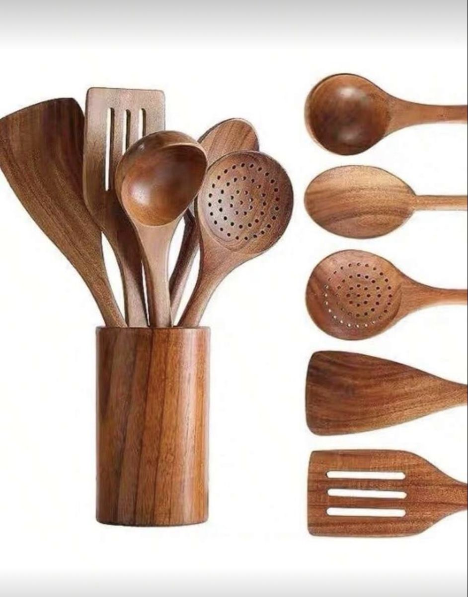 Set di posate: Holz Kochutensilien Set, 9-teilig – Nuovo e nell'imballaggio originale da Emmenbrücke venduto da ShopDirect