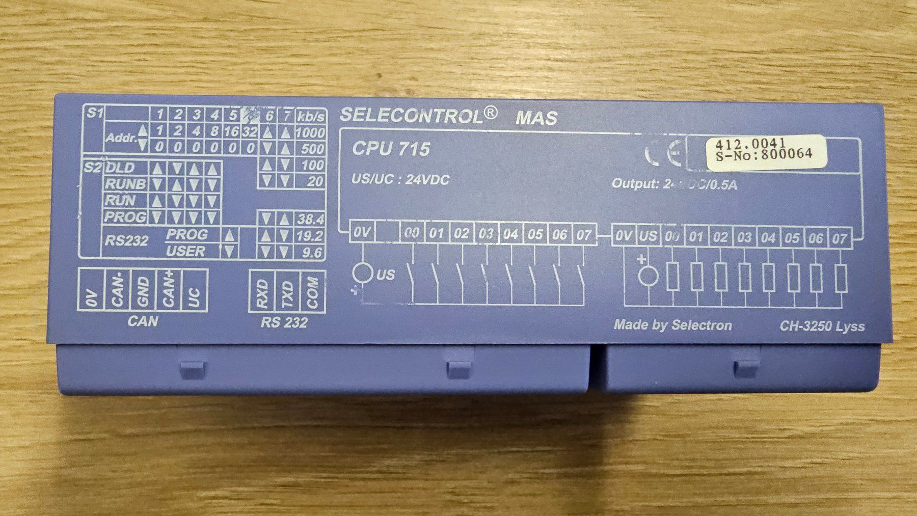 Componenti elettronici: Selectron CPU 715 Selecontrol – Usato da Boniswil venduto da LakeSide_Boniswil 2
