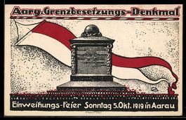 Aarau, Einweihungsfeier des Grenzbesetzu