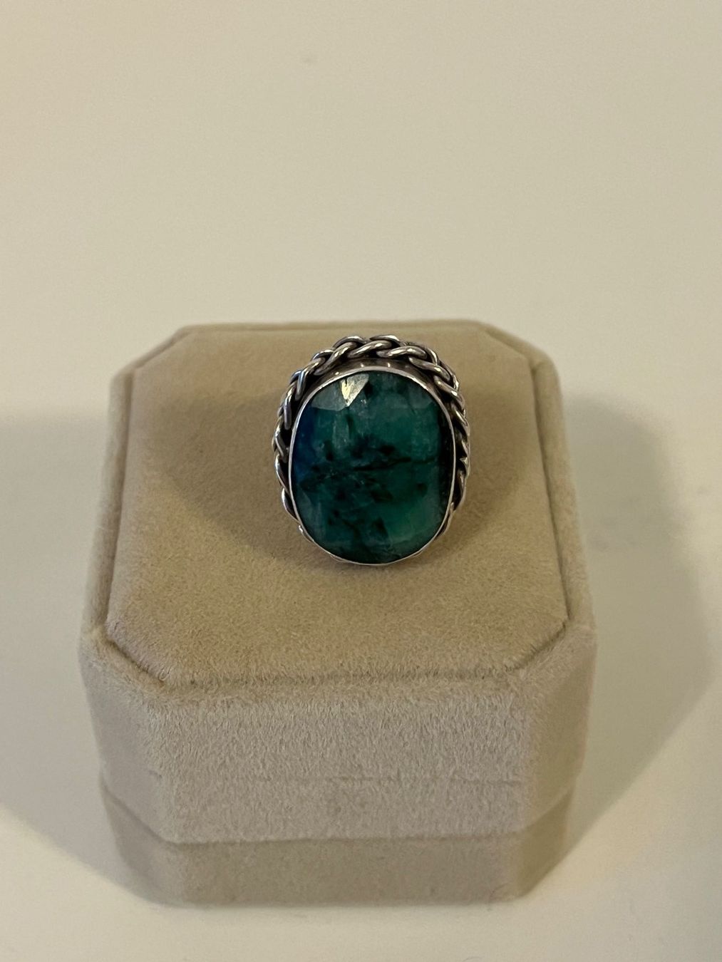 Ringe: Silber Ring gepunzt mit Grünem Stein – Gebraucht aus Kirchleerau von  2