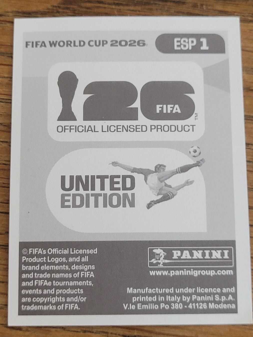 Panini Carte collezionabili: Panini ESP 1 – Usato da Kriens venduto da KTP 1