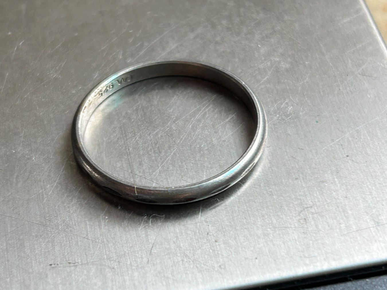 Anelli: Herrenring Silberring fein (Grösse 64) – Usato da Basel venduto da bellespirit 4