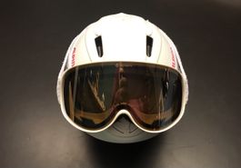 Alpina Skihelm mit Skibrille, Top Zustand, Grösse 48
