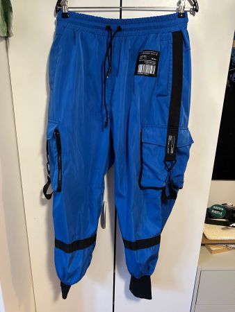 Blaue unisex Cargo /Jogger Hose (XL)