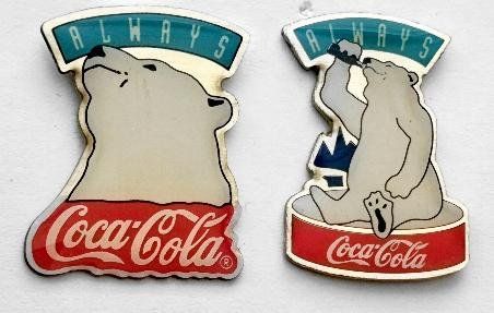 Coca-Cola Placchette & Badge: Coca-Cola Eisbären Pins   (07) – Usato da Pfäffikon ZH venduto da Colacity