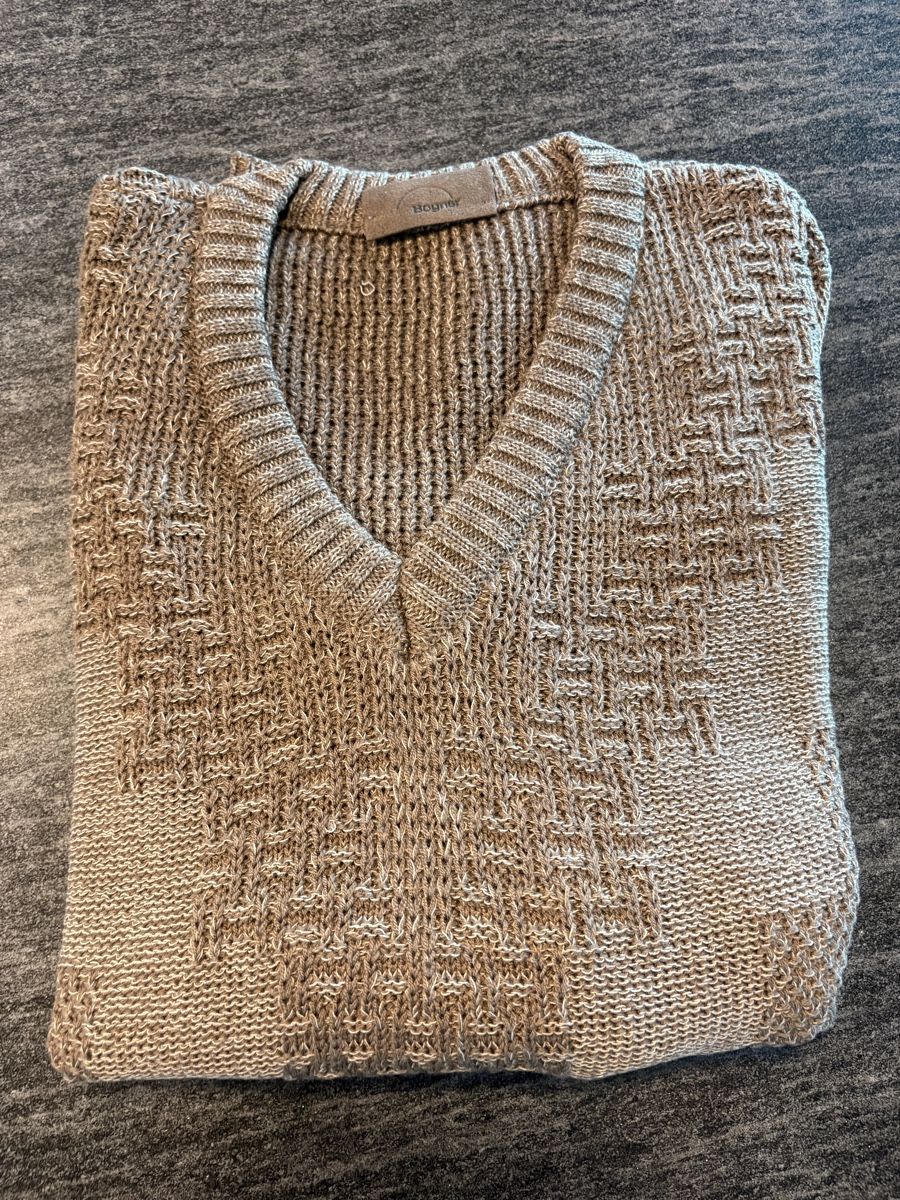 Bogner Maglioni & Felpe: Herren Pullover Bogner braun Wolle Baumwolle gemustert – Nuovo (secondo la descrizione) da Wädenswil venduto da tim_zdl8 2