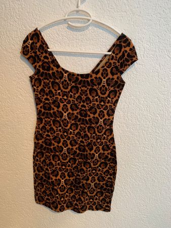 H&M Kleid Leo Animal Print Gr. S / 36