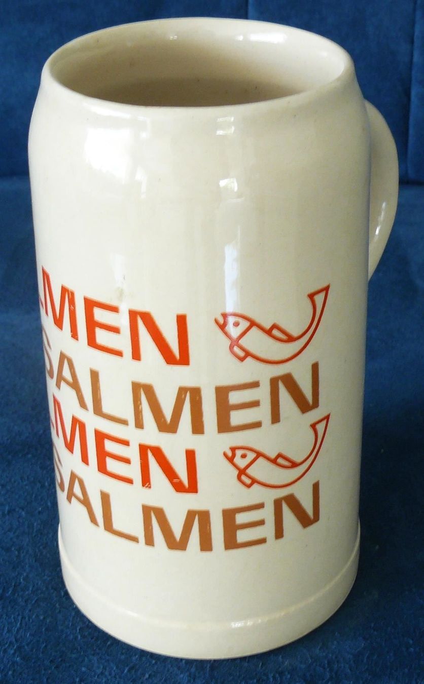 Bicchieri: Bierkrug (Humpen) Salmen – Usato da Hombrechtikon venduto da Luetzelsee 1