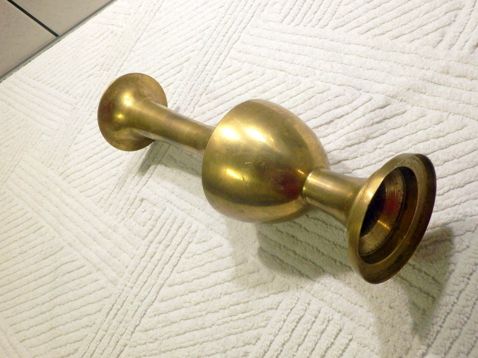 Vasen & Gefässe: Vase, Balusterform, Messing, gebraucht, 27cm hoch – Gebraucht aus Ueberstorf von dinbau 2
