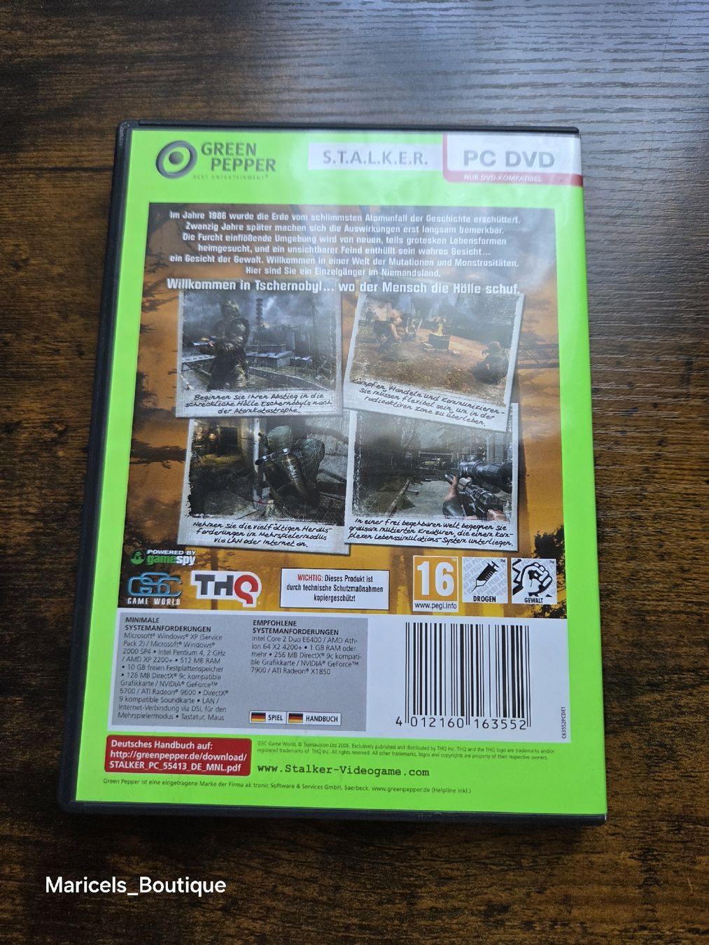 Spiele: S.T.A.L.K.E.R. Shadow of Chernobyl PC Game – Gebraucht aus Winterthur von Maricels_Boutique 1