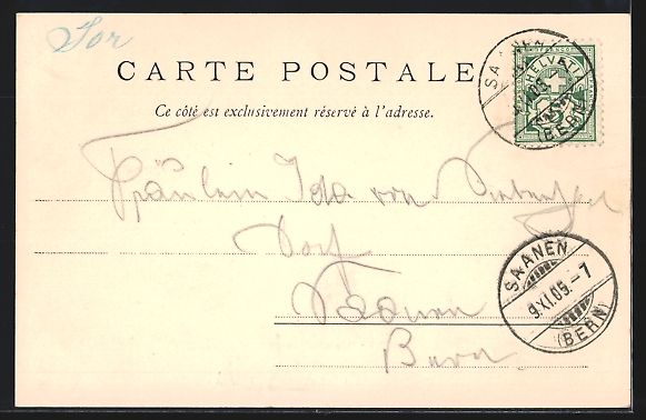 Cartoline postali: Sion, Vue générale du village, le Ch – Usato da Berlin venduto da bartko-reher 1