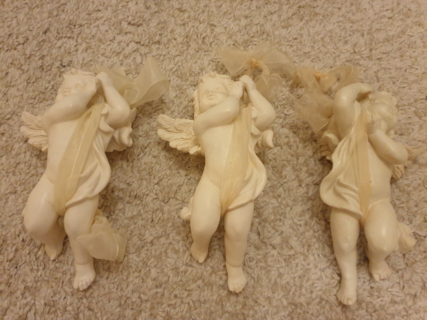 Tutte le decorazioni: Anges, 21cm, 3 pièces, gyps – Nuovo (secondo la descrizione) da Neuchâtel venduto da Verenas12