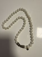 Vintage Perlenkette einreihig geknotet von LIZ CLAIBORNE (mi