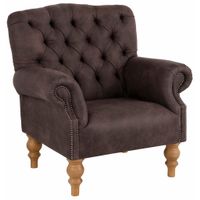 Sessel »Lord« mit echter Chesterfield-Knopfheftung und Ziern