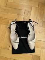 Slingback Chanel beige schwarz